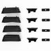 SUP-091 Premium Multi Fit Roof Bars, Black Steel, Set of 2 - Summit - My Roof Bars