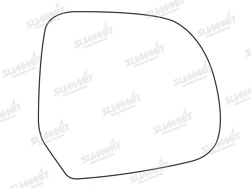 Summit Stick-On Standard Mirror Glass fits Nissan Micra Pixo 10 on RHS - Summit - My Roof Bars