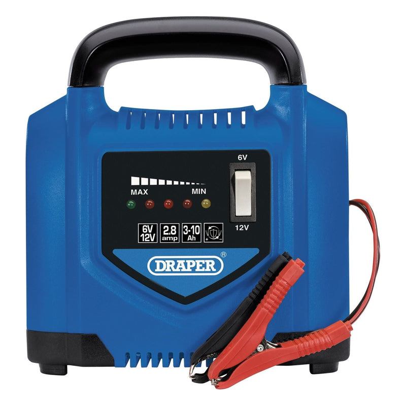 Draper 6V/12V Battery Charger, 2.8A 53047 - Draper - My Roof Bars