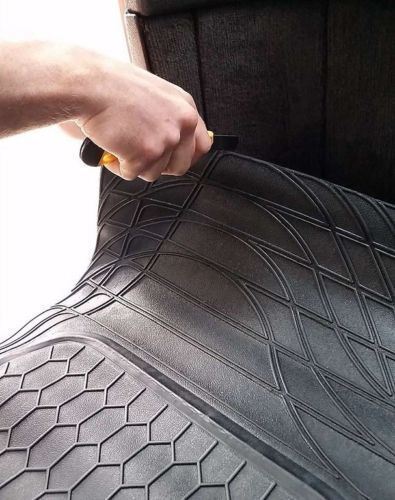 Heavy Duty Rubber Car Boot Liner Mat Universal Fit