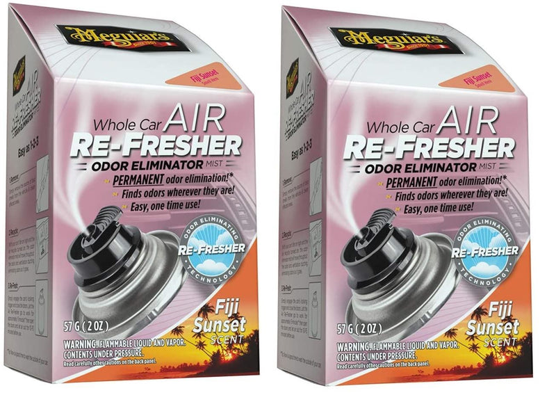 2x Meguiar's Whole Car Air Freshener Odor Eliminator Fiji Sunset 59ml G201502EU
