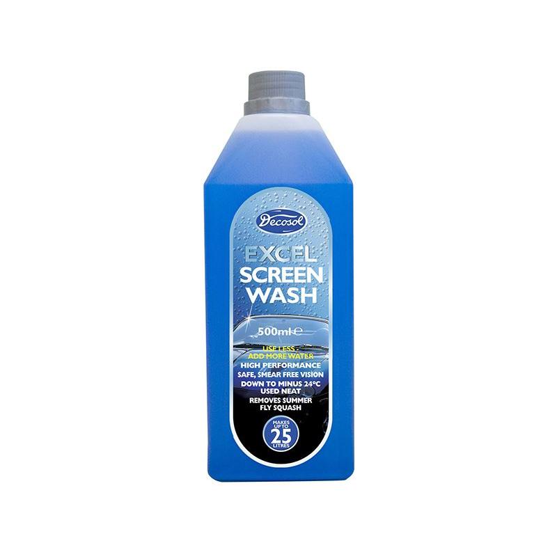 Decosol Excel Screenwash 500ml - Decosol - My Roof Bars