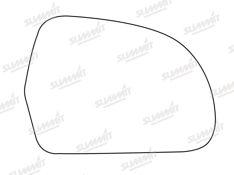 Summit Heated Base Plate With Blind Spot Mirror Glass fits Audi A4 08 to 10 RHS - Summit - My Roof Bars