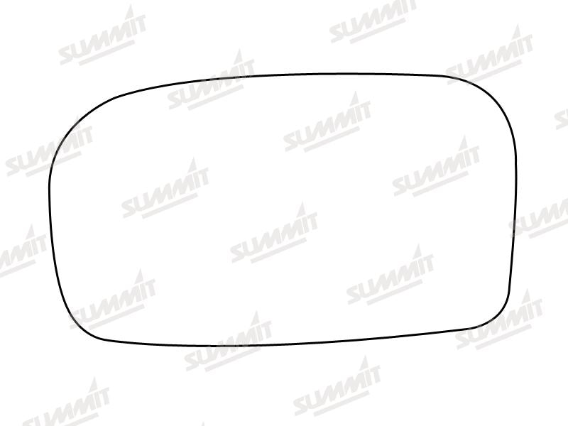 Summit Stick-On Standard Mirror Glass fits Honda Civic 02 to 05 LHS - Summit - My Roof Bars