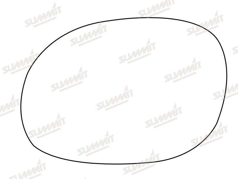 Summit Non-Heated Base Plate With Standard Mirror Glass fits Peugeot 206 LHS - Summit - My Roof Bars