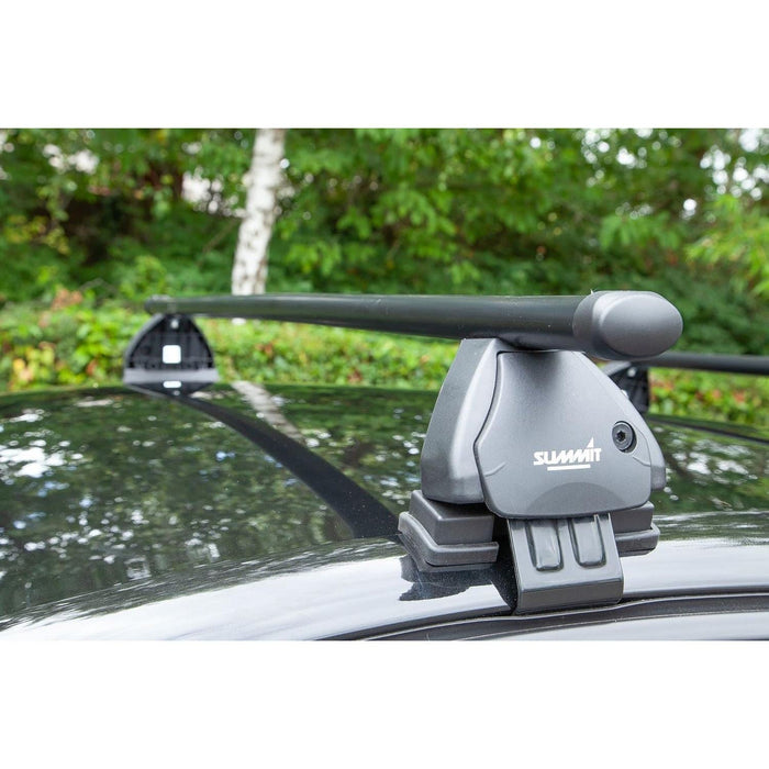 SUP-076 Premium Multi Fit Roof Bars, Black Steel, Set of 2 - Summit - My Roof Bars