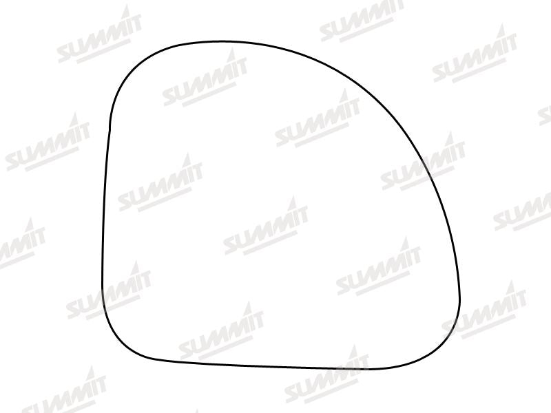 Summit Stick-On Standard Mirror Glass fits Fiat Multipla LHS - Summit - My Roof Bars