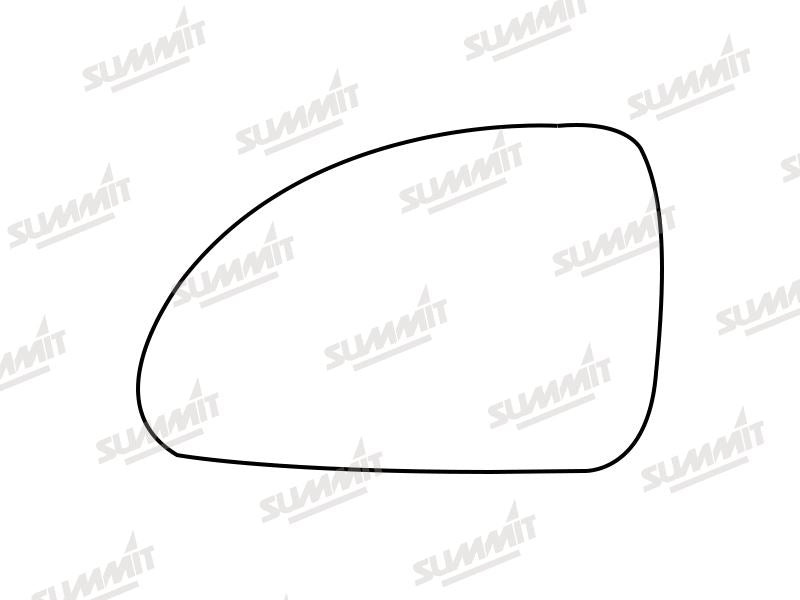 Summit Stick-On Standard Mirror Glass fits Kia Ceed 06 to 12 LHS - Summit - My Roof Bars