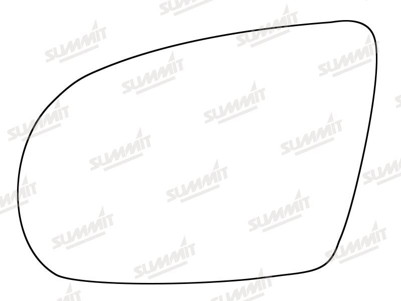 Summit Stick-On Standard Mirror Glass fits Audi A8 11 to 14 LHS - Summit - My Roof Bars