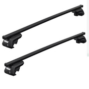Thule SquareBar Evo Roof Bars Black fits Ford Ranger Raptor 2023- 4 doors with Raised Rails - Thule - My Roof Bars