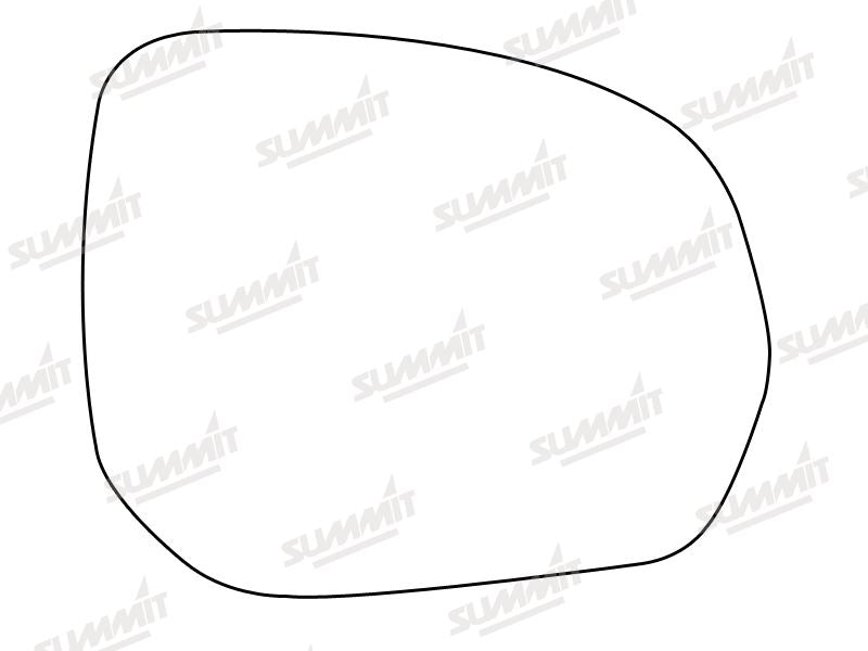 Summit Stick-On Standard Mirror Glass fits Citroen C3, C4 Picasso, Peugeot 3008, 5008 508 RHS - Summit - My Roof Bars