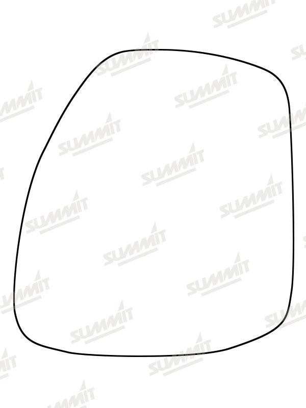 Summit Stick-On Standard Mirror Glass fits Land Rover Discovery 13 to 15 RHS - Summit - My Roof Bars