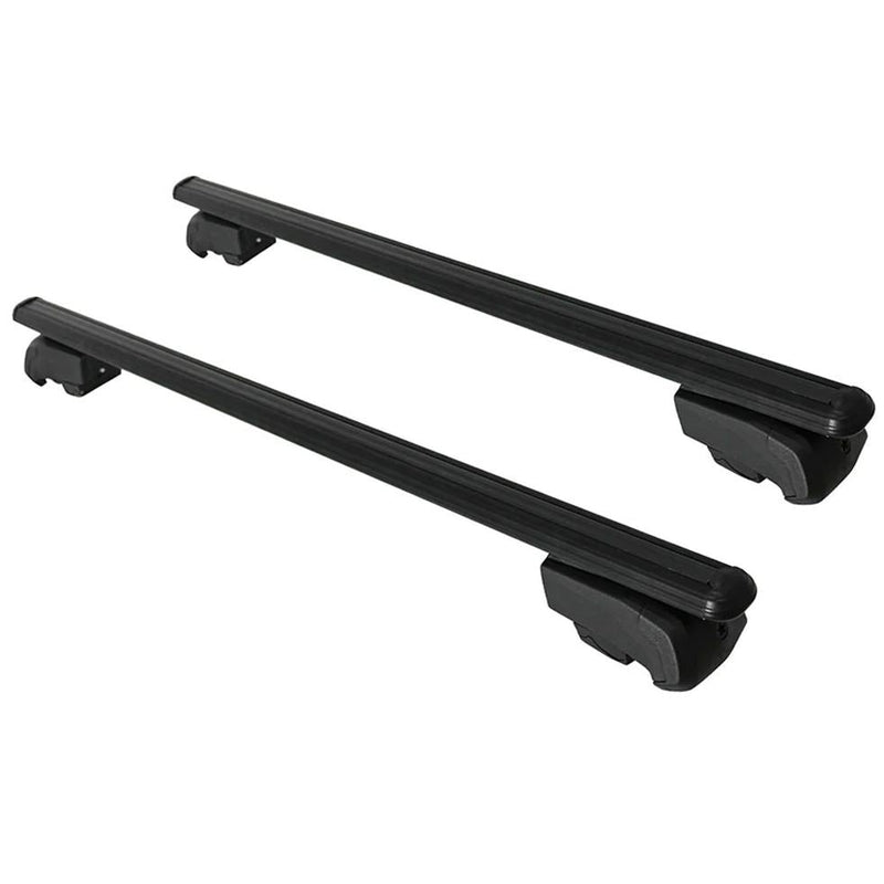 Roof Bars Rack Black fits Citroen Ds7 E-Tense 2020- Onwards for Flush Rails 75KG - Omtec - My Roof Bars