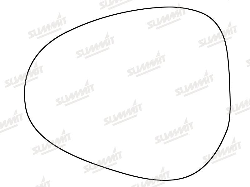 Summit Stick-On Standard Mirror Glass fits Lancia Ypsilon 10 on LHS - Summit - My Roof Bars