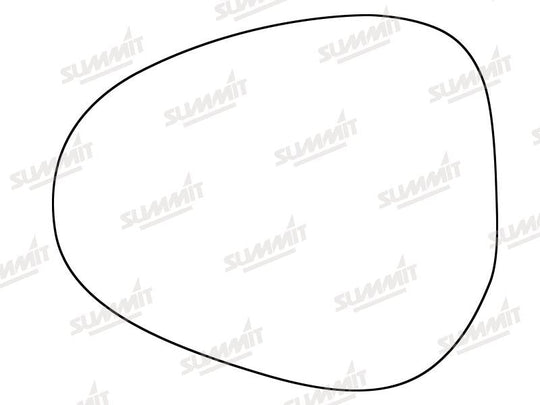 Summit Stick-On Standard Mirror Glass fits Lancia Ypsilon 10 on LHS - Summit - My Roof Bars