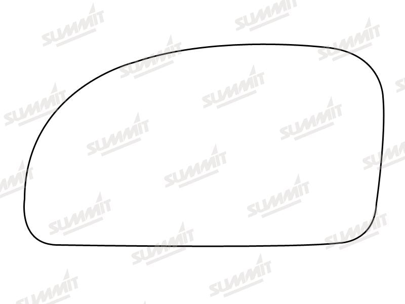 Summit Stick-On Standard Mirror Glass fits Hyundai Getz LHS - Summit - My Roof Bars