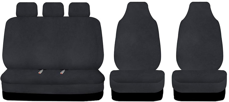 Sakura Full Set Universal Black Waterproof Durable Car Seat Covers Protectors