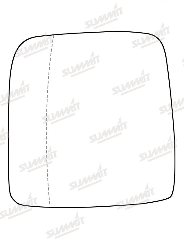 Summit Stick-On Commercial Mirror Glass fits Renault Trafic 16 On LHS - Summit - My Roof Bars