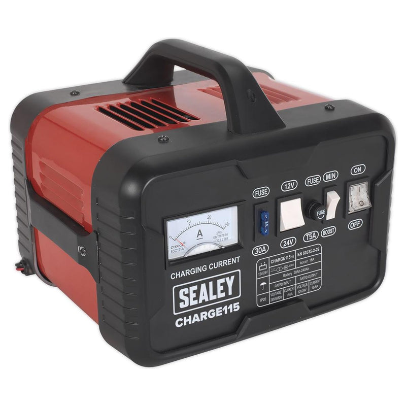 Sealey Battery Charger 19Amp 12V/24V 230V CHARGE115 - Sealey - My Roof Bars