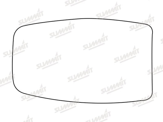 Summit Stick-On Standard Mirror Glass fits Alfa 33 LHS - Summit - My Roof Bars