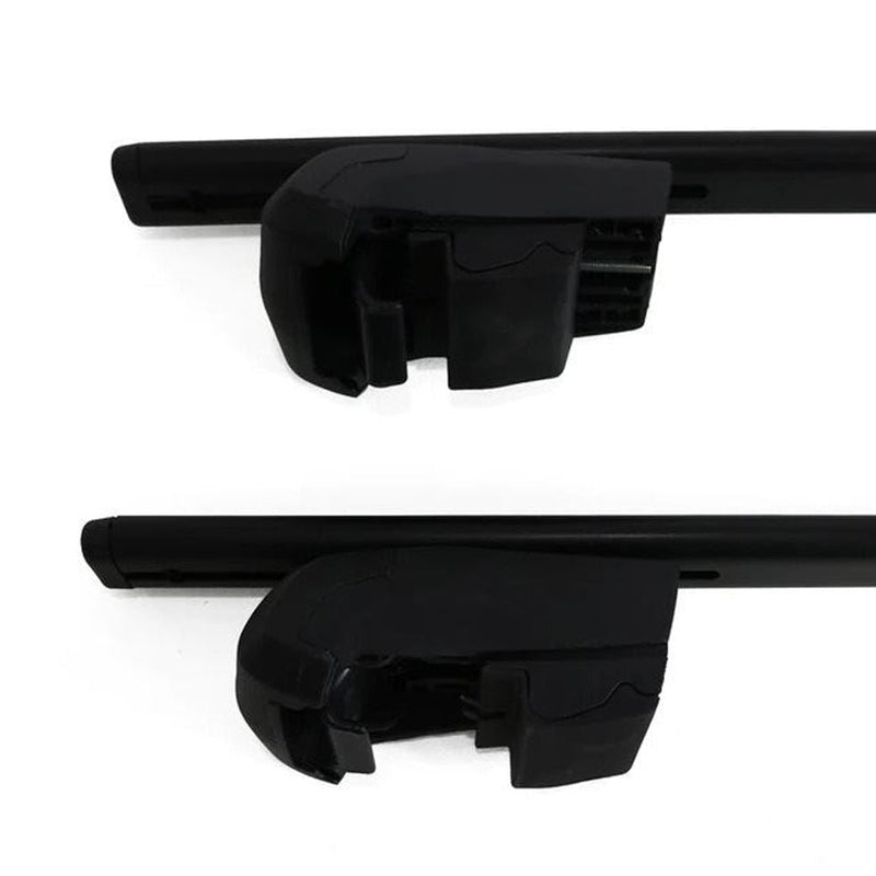 Roof Bars Rack Black fits Audi A3 2004-2012 (8P) for Flush Rails 75KG - Omtec - My Roof Bars