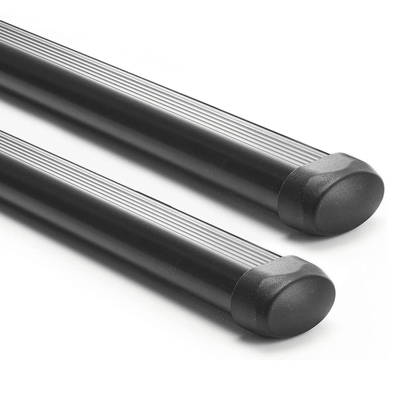 Summit SUP-021  Premium Multi Fit Roof Bars, Black Steel, Set of 2