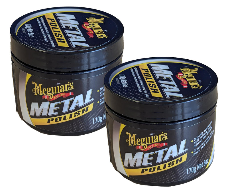 2x Meguiar's G1211600EU All Metal Polish 170g - Meguiar's - My Roof Bars