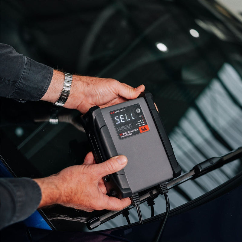 Draper Schumacher SPX459 Rugged 12V Battery Charger and Maintainer, 6A - Draper - My Roof Bars