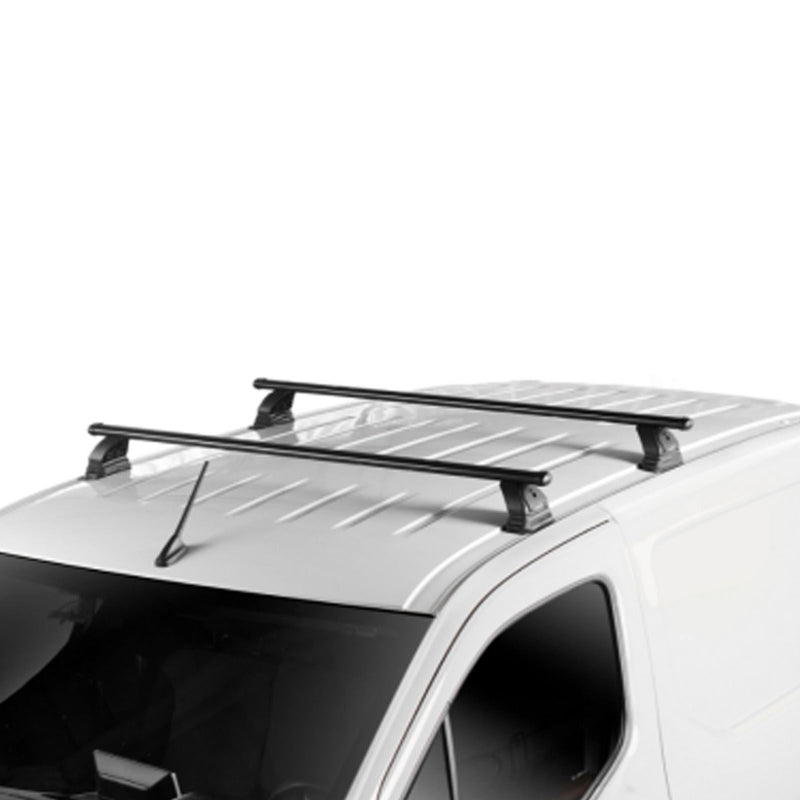 SUP-091  Premium Multi Fit Roof Bars, Black Steel, Set of 2