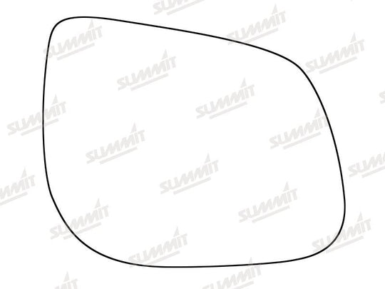 Summit Stick-On Standard Mirror Glass fits Kia Picanto 12 on RHS - Summit - My Roof Bars