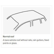 Thule ProBar Evo Roof Bars Aluminum fits Hyundai Tucson (Glass Roof) 2015-2021 SUV 5-dr with Normal Roof - Thule - My Roof Bars