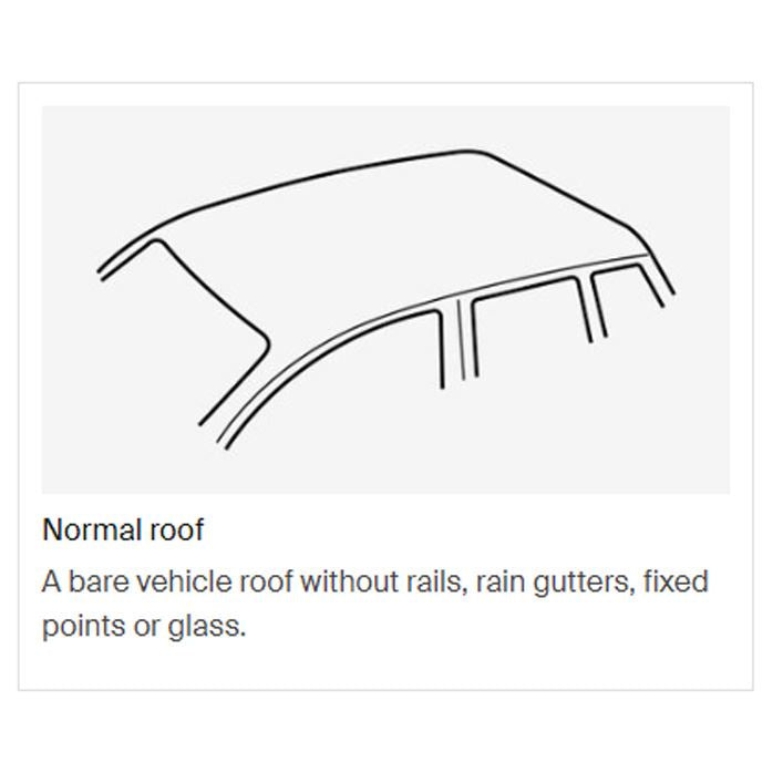 Thule ProBar Evo Roof Bars Aluminum fits Hyundai Tucson (Glass Roof) 2015-2021 SUV 5-dr with Normal Roof - Thule - My Roof Bars