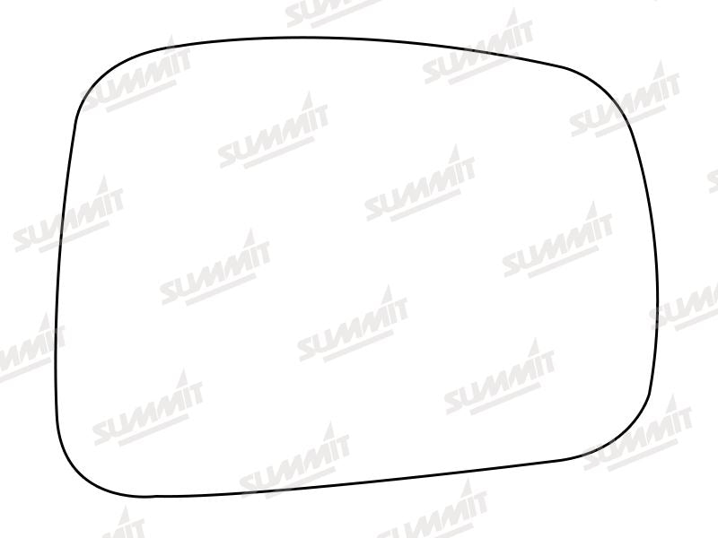 Summit Stick-On Aspheric Mirror Glass fits Honda FR - V 04 to 10 RHS - Summit - My Roof Bars
