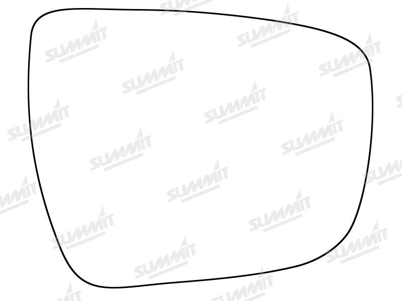 Summit Heated Base Plate With Standard Mirror Glass fits Nissan Qashqai 14 on RHS - Summit - My Roof Bars