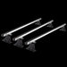 Summit Commercial 3 x Aluminium Fixed Point Roof Bars Rack 1.5m SULC-014 - Summit - My Roof Bars
