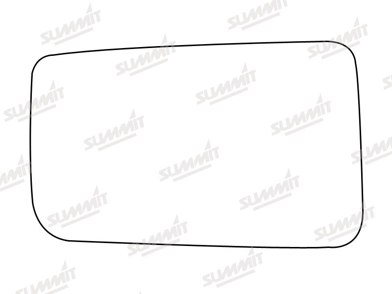 Summit Stick-On Anti Dazzle Mirror Glass fits Peugeot 309 405 LHS - Summit - My Roof Bars