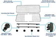 Universal Dog Guard Adjustable Safety Travel Dog Pet Car Mesh Barrier - Streetwize - My Roof Bars