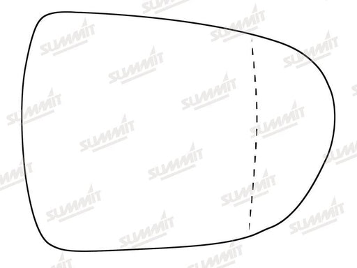 Summit Stick-On Standard Mirror Glass fits Hyundai i40 12 on RHS - Summit - My Roof Bars