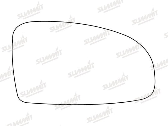 Summit Stick-On Standard Mirror Glass fits Daewoo Kalos 02 on RHS - Summit - My Roof Bars