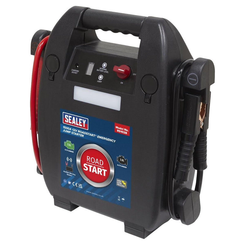 Sealey RoadStartï Emergency Jump Starter 12V 3.5L 6-Cylinder RS102B - Sealey - My Roof Bars