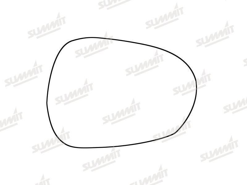 Summit Stick-On Standard Mirror Glass fits Alfa Romeo Guilia 15-20 RHS - Summit - My Roof Bars
