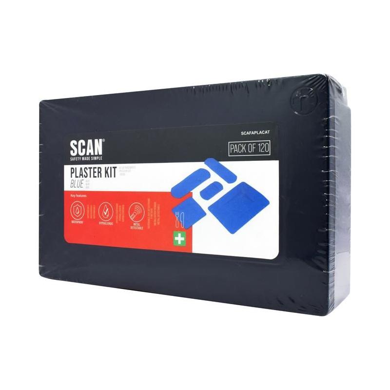 Scan Assorted Hypoallergenic Blue Plasters 120 - Scan - My Roof Bars