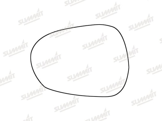 Summit Stick-On Standard Mirror Glass fits Alfa Romeo Guilia 15-20 LHS - Summit - My Roof Bars