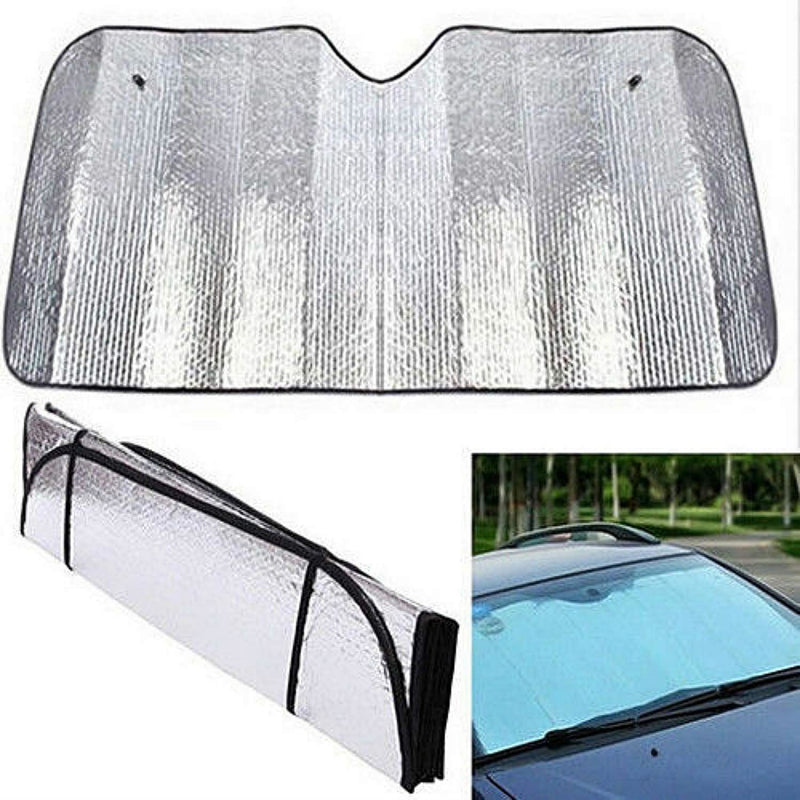 Sakura Windscreen Sunshade - Silver Reflective