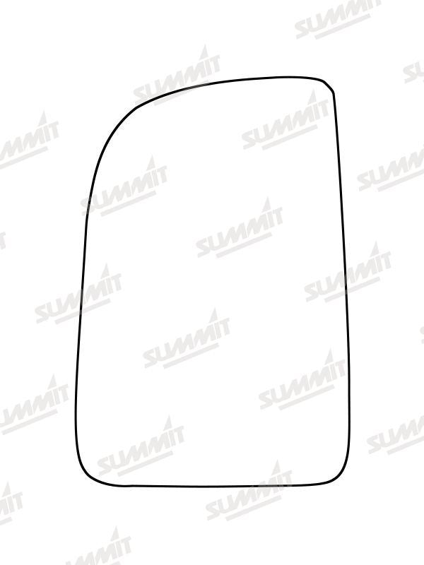 Summit Heated Base Plate With Commercial Mirror Glass fits Mercedes Sprinter 18 on LHS (Suitable for short arm mirrors) - Summit - My Roof Bars