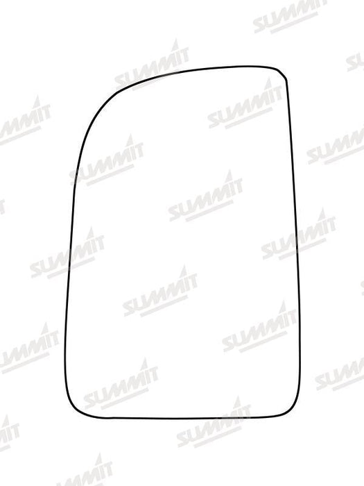Summit Heated Base Plate With Commercial Mirror Glass fits Mercedes Sprinter 18 on LHS (Suitable for short arm mirrors) - Summit - My Roof Bars