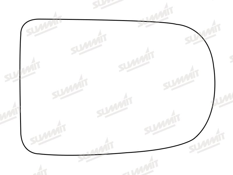 Summit Stick-On Standard Mirror Glass fits Daihatsu Mira RHS - Summit - My Roof Bars