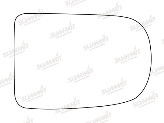 Summit Stick-On Standard Mirror Glass fits Daihatsu Mira RHS - Summit - My Roof Bars