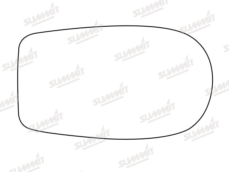 Summit Stick-On Standard Mirror Glass fits Fiat Punto LHS RHS - Summit - My Roof Bars