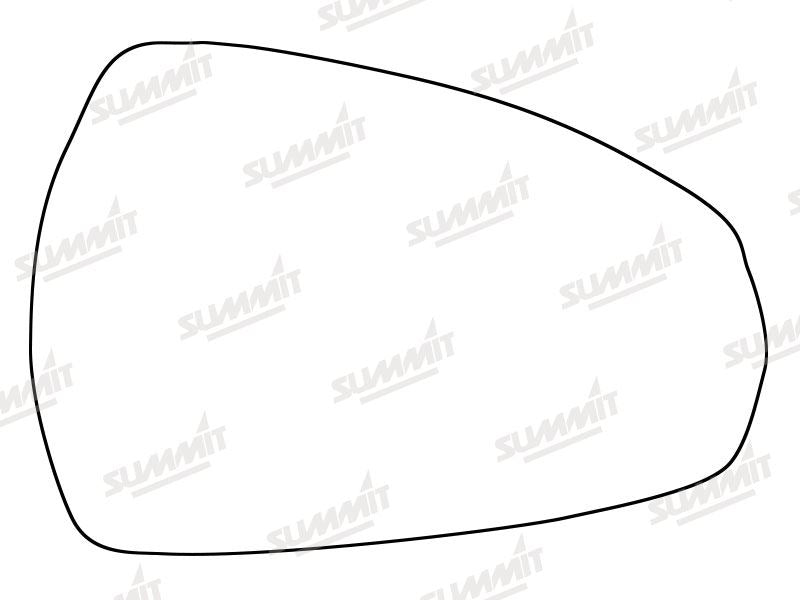 Summit Stick-On Standard Mirror Glass fits Audi A3 13 on RHS - Summit - My Roof Bars